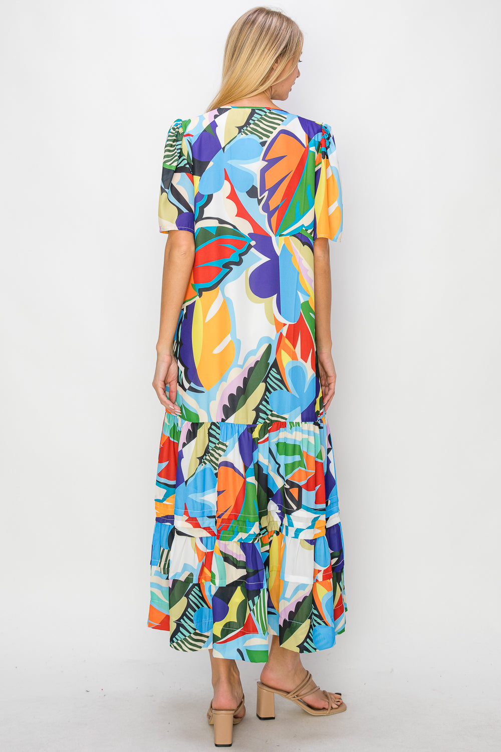 Joan Woven Print Dress