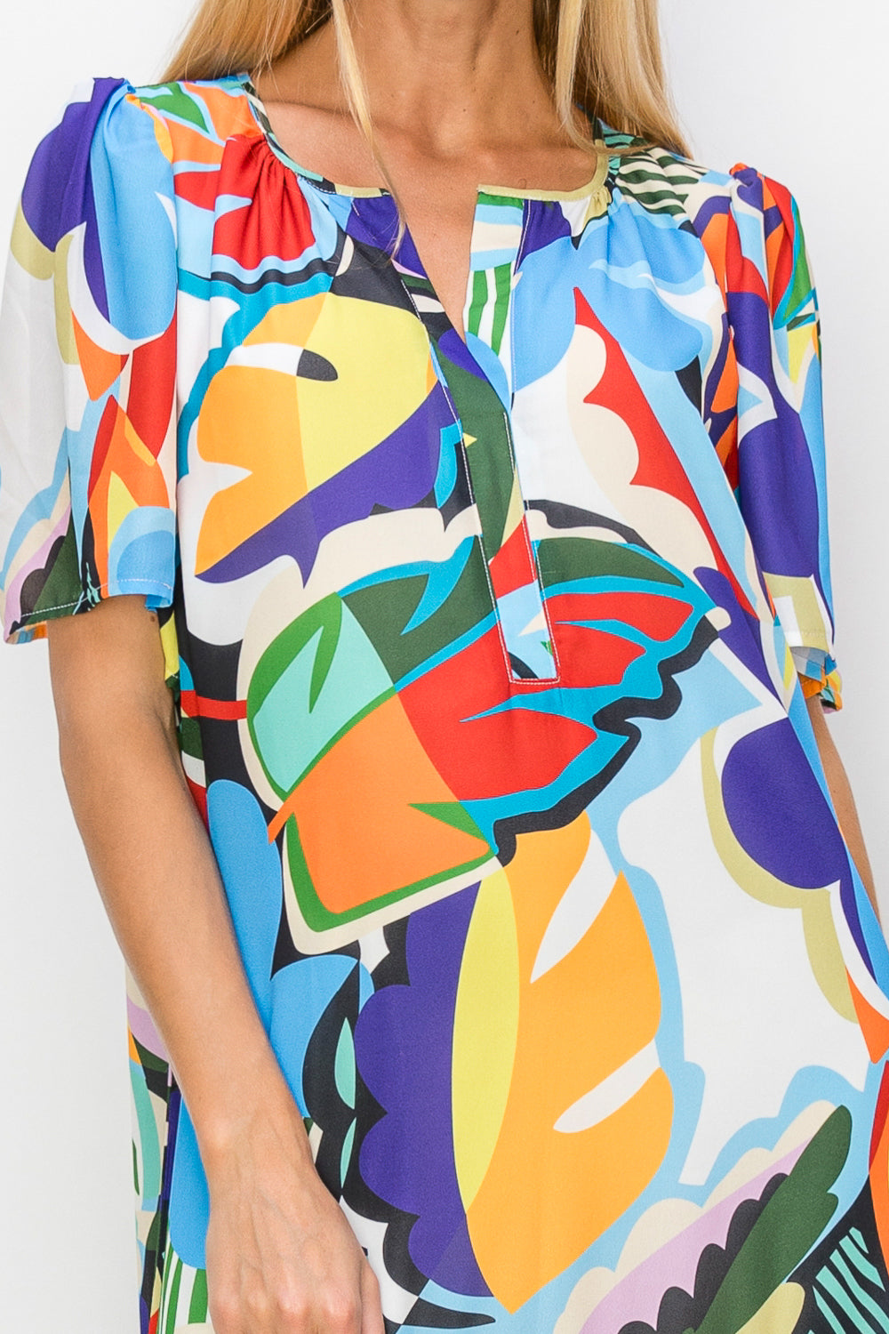 Joan Woven Print Dress