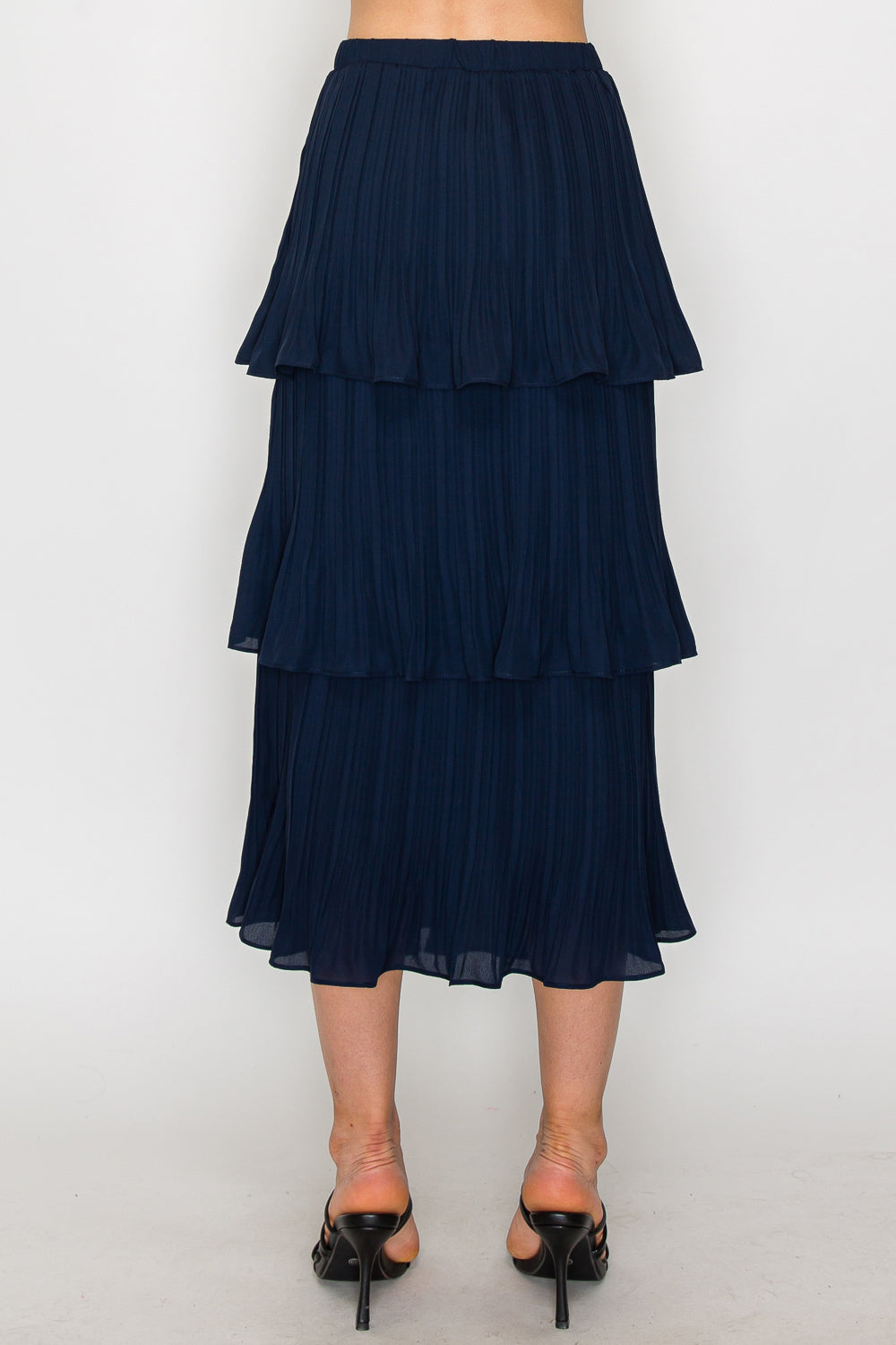 Javon Pleated Ruffle Tiered Skirt