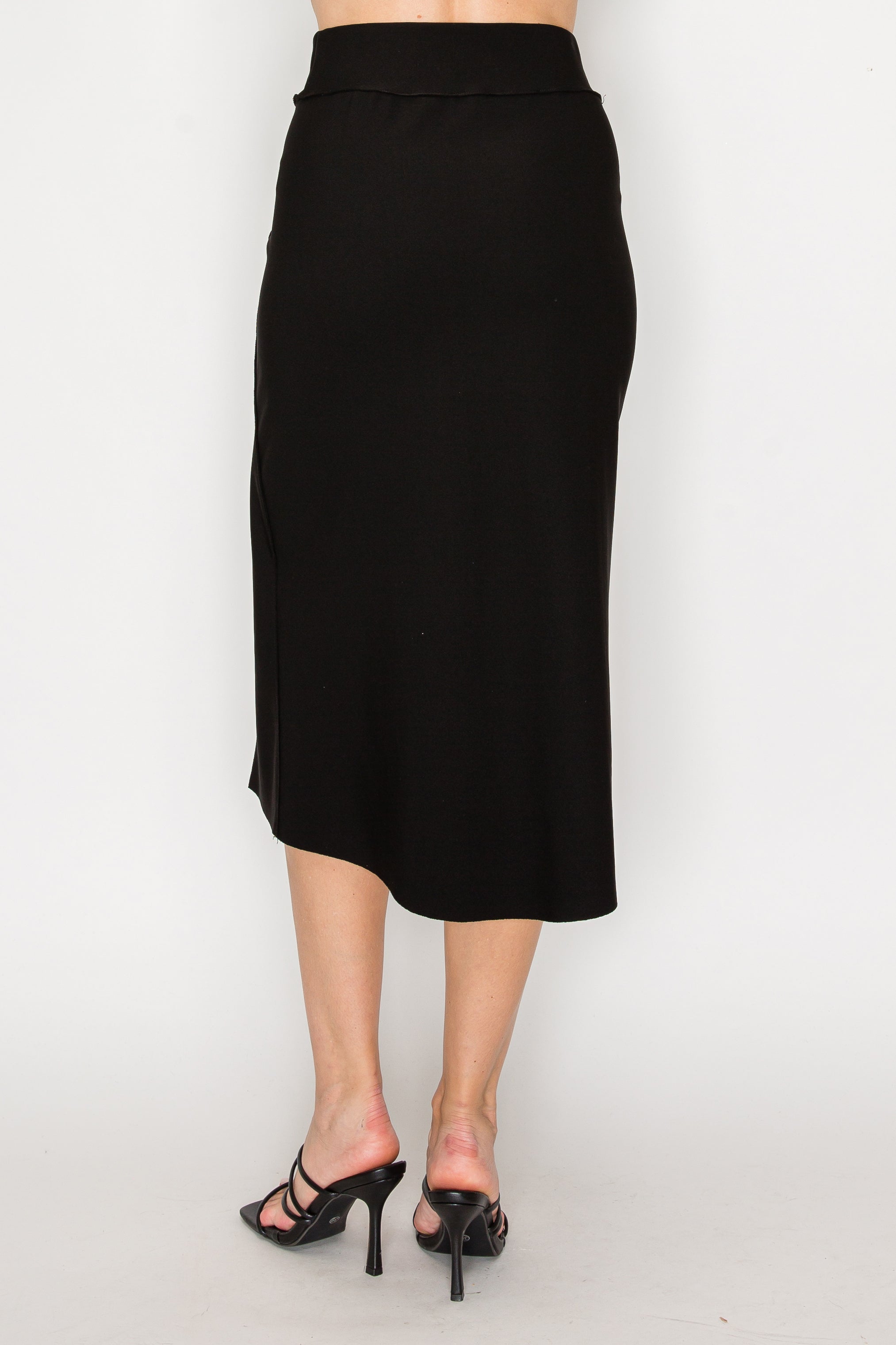 Kamari Stretch Crepe Knit Skirt
