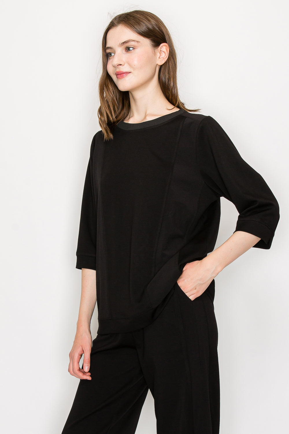 Jadine Stretch Pointe Knit Top
