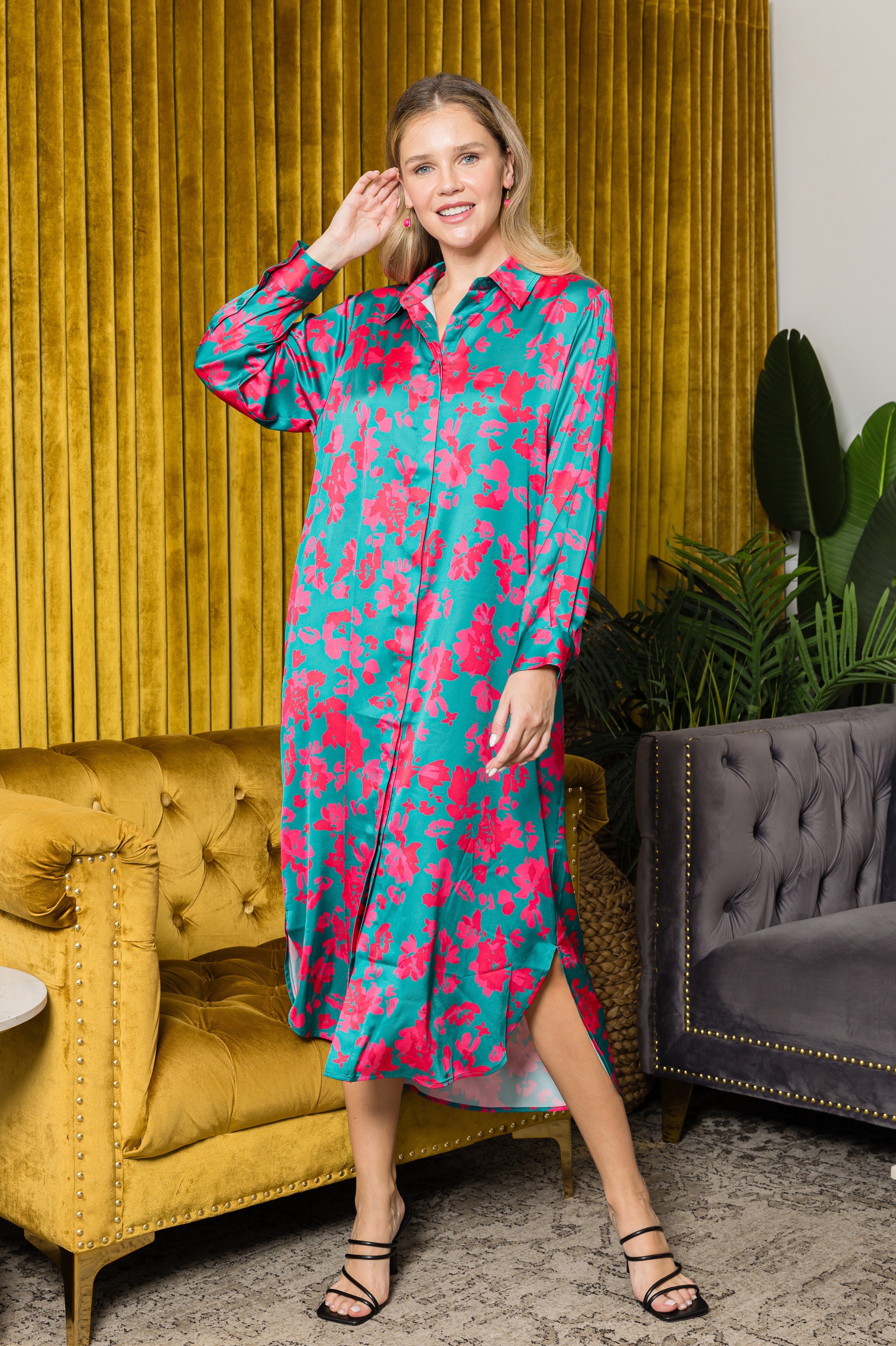 Jace Woven Floral Print Dress