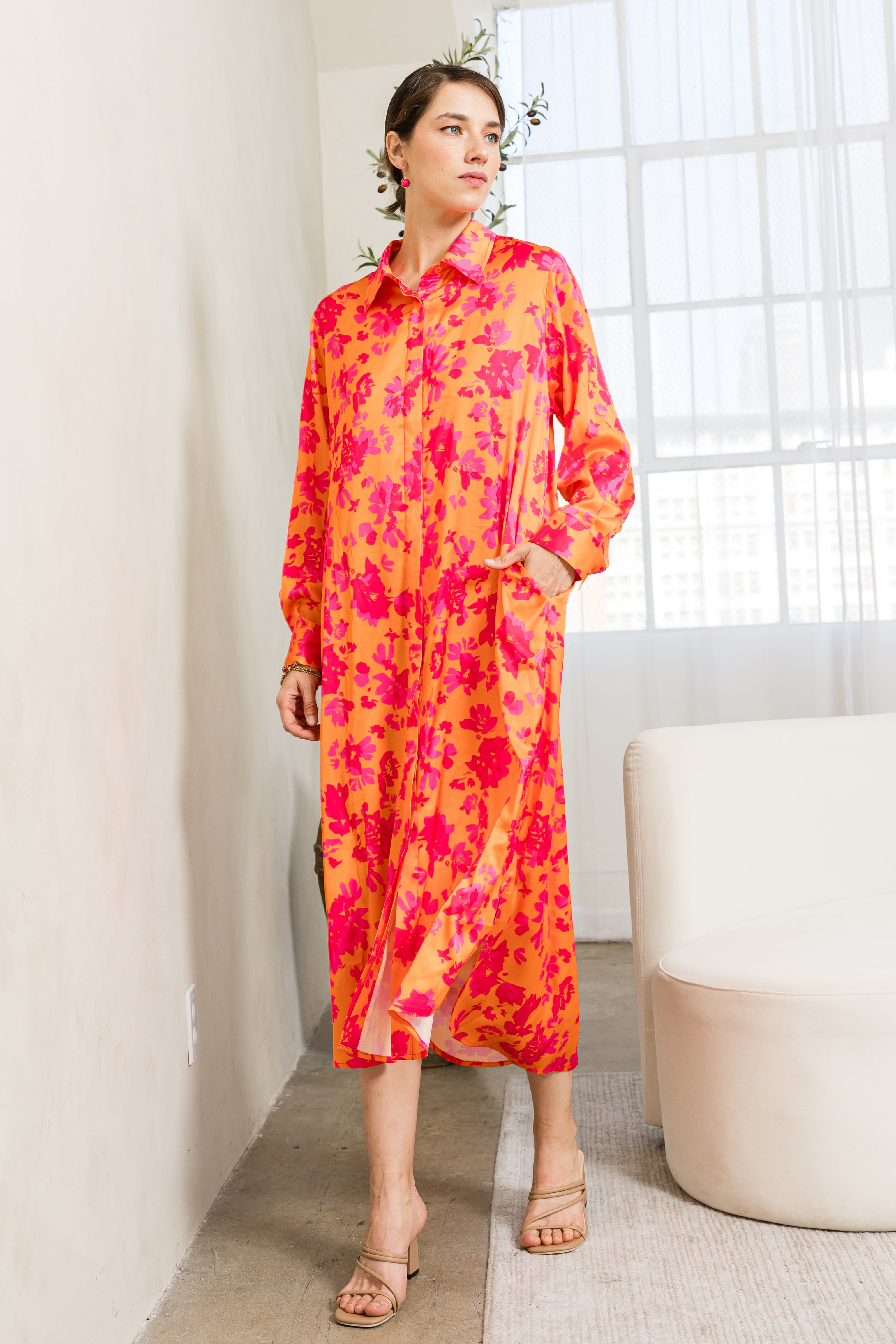 Jace Woven Floral Print Dress