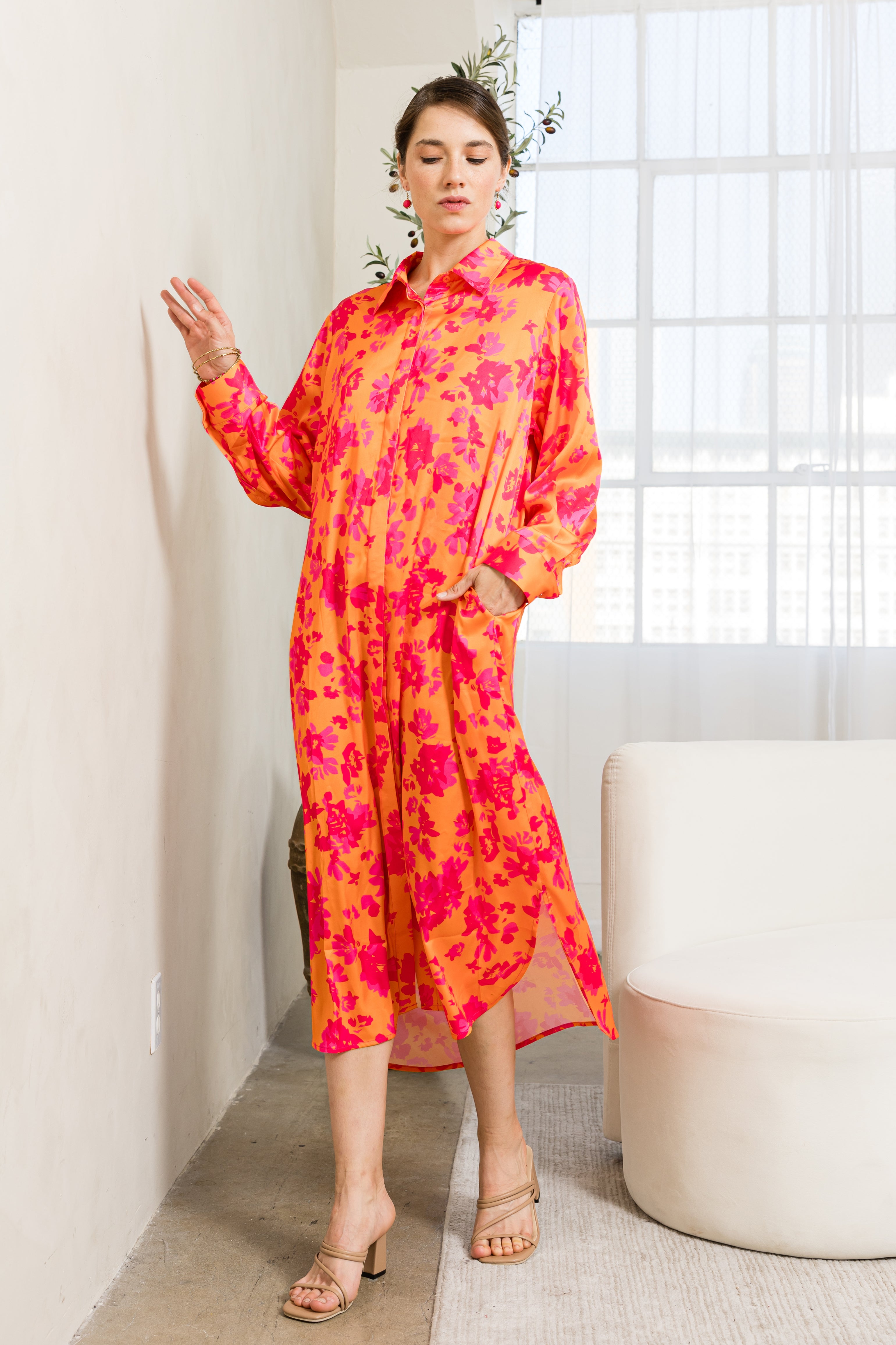 Jace Woven Floral Print Dress