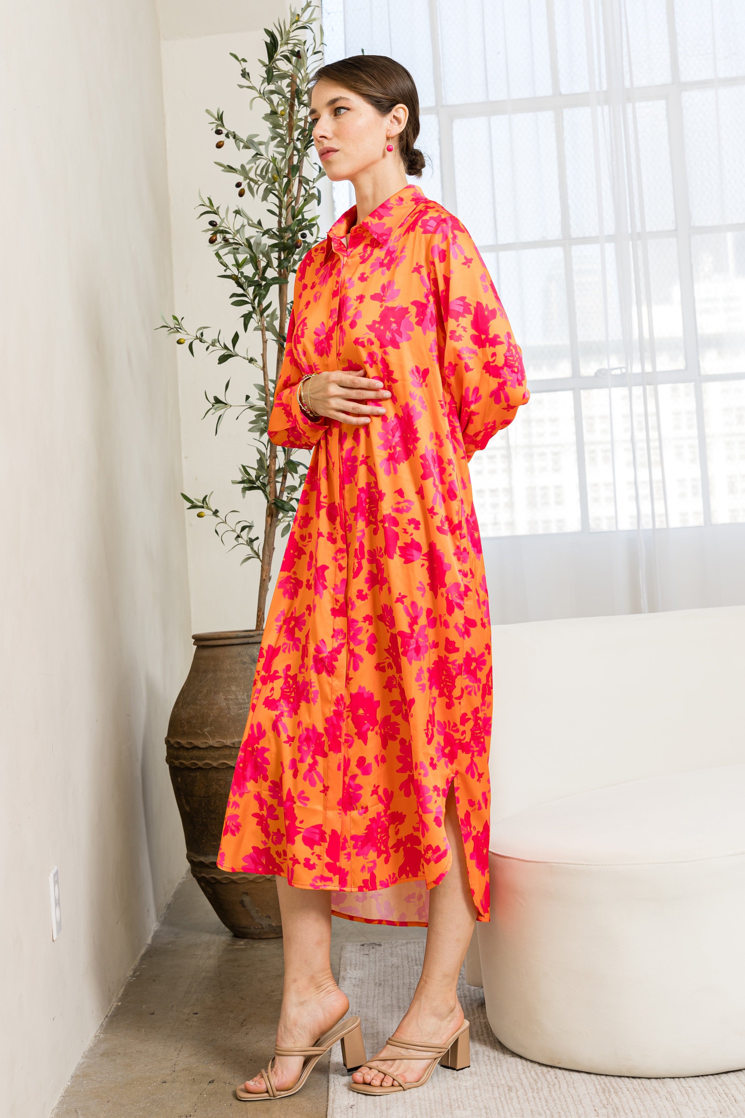 Jace Woven Floral Print Dress