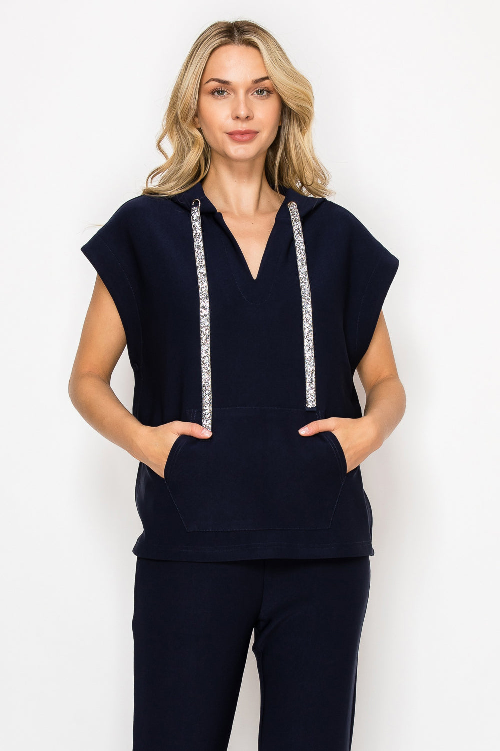 Kyle Poncho Top with Sparkles