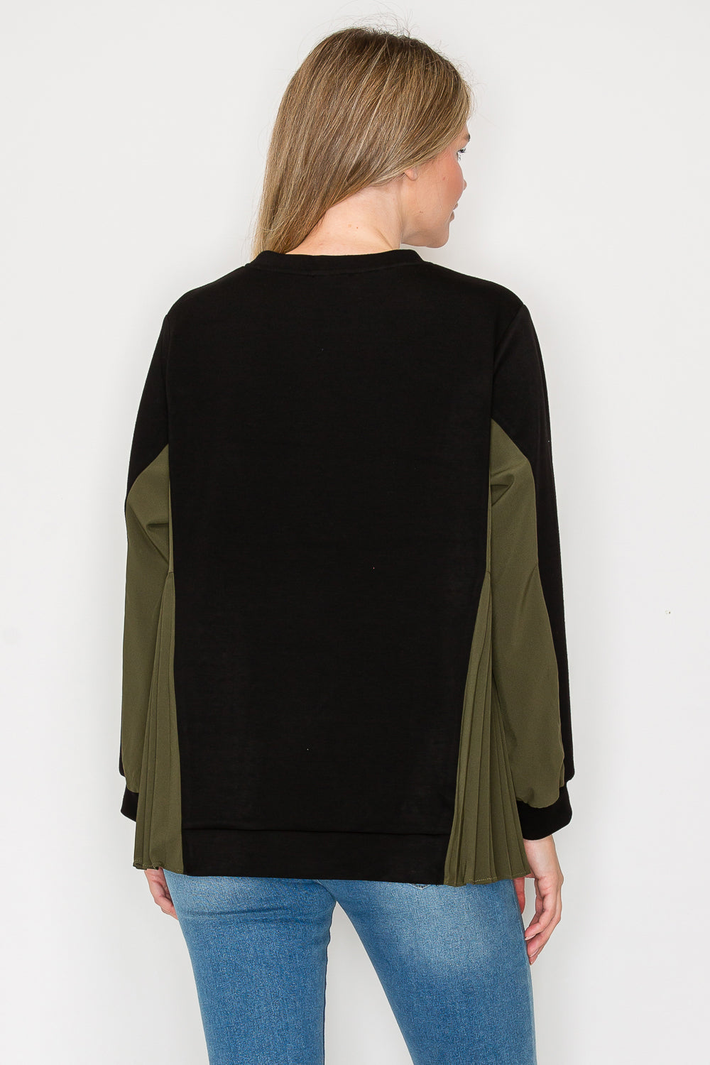 Joan Knit Top with Pleating