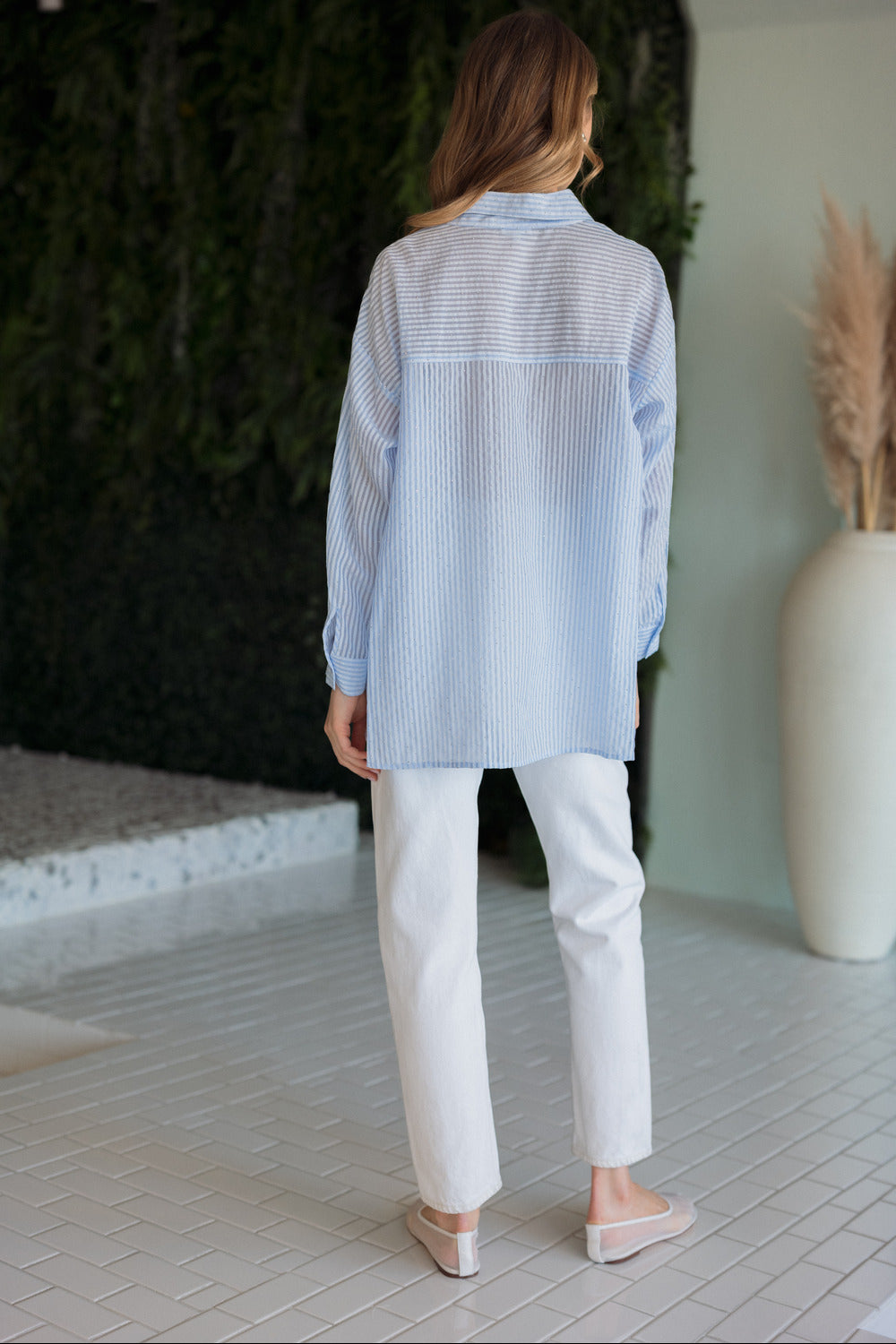 Jordana Sparkling Sheer Shirt