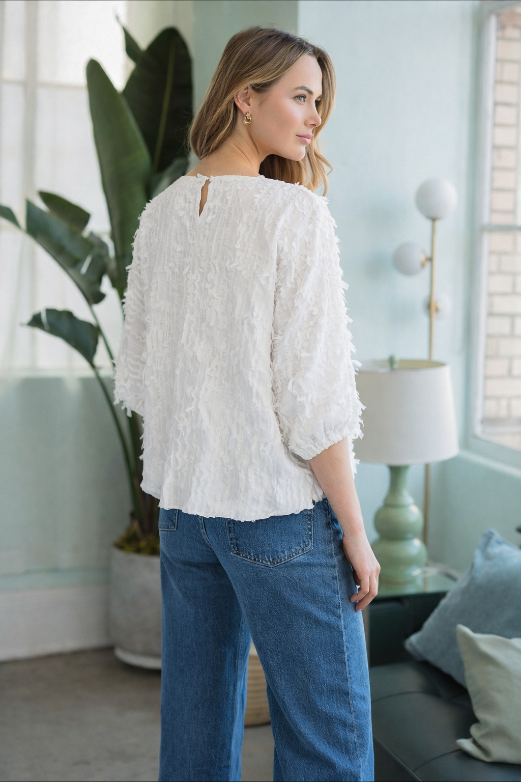 Jaisy Feathered Top