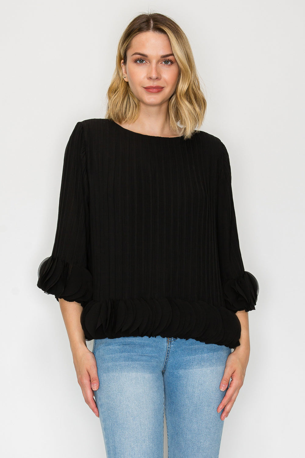 The Joanna Pleated Top