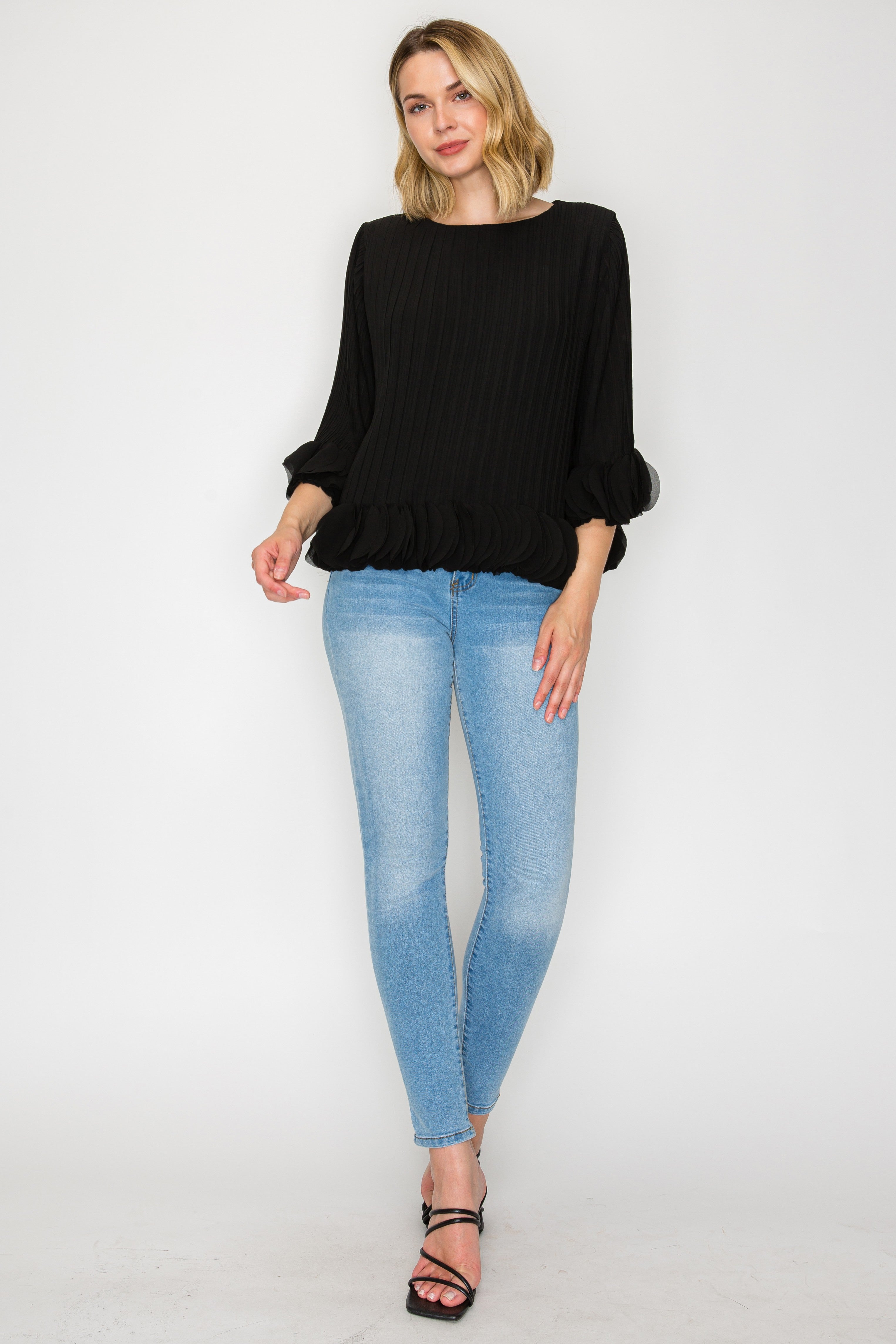 The Joanna Pleated Top