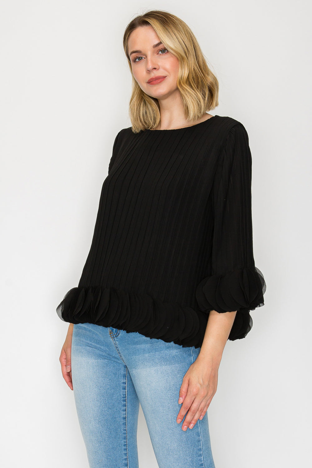 The Joanna Pleated Top