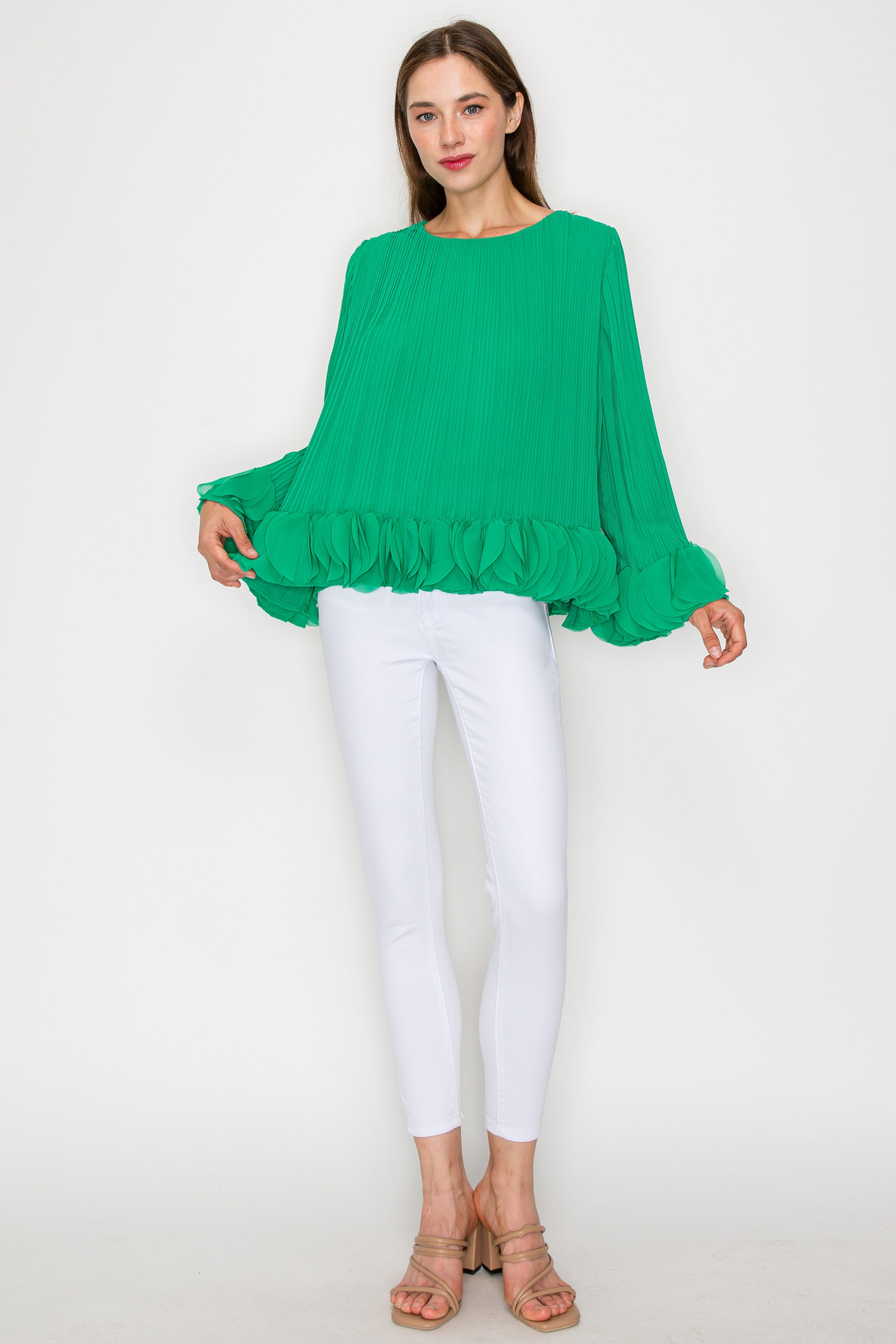 The Joanna Pleated Top