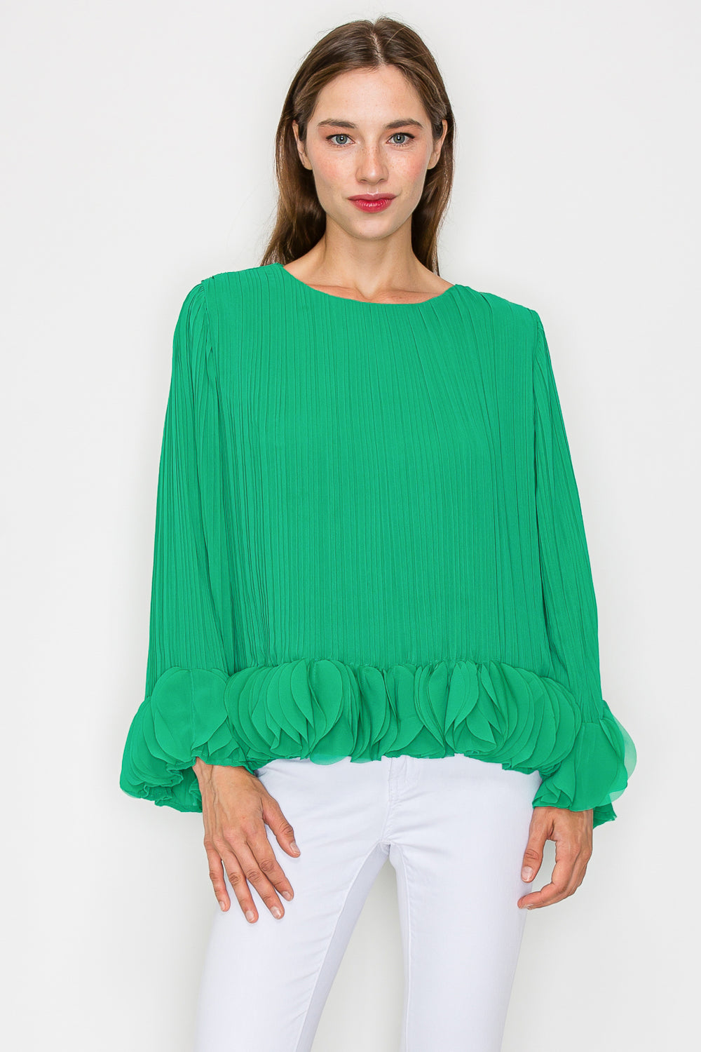 The Joanna Pleated Top