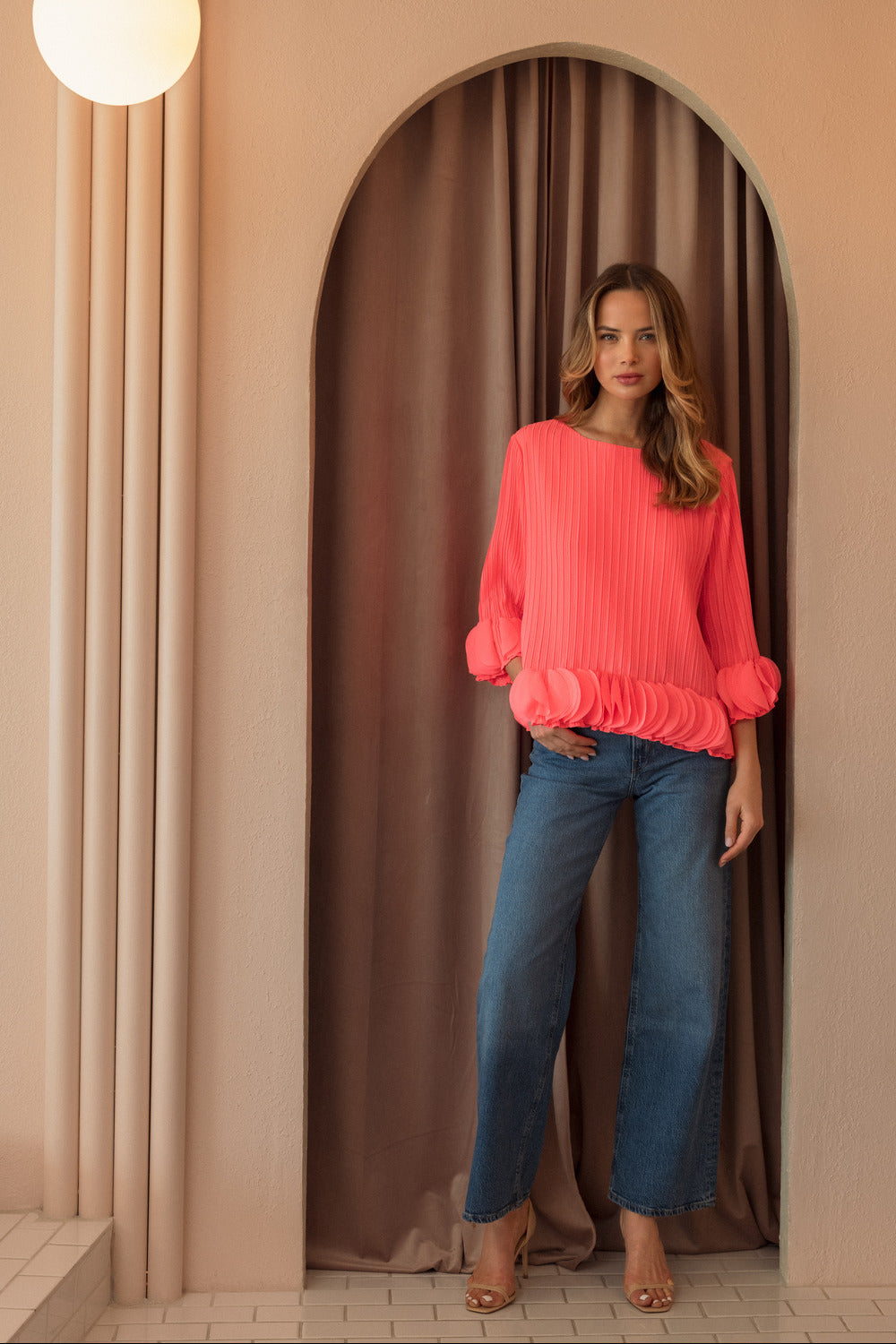 The Joanna Pleated Top