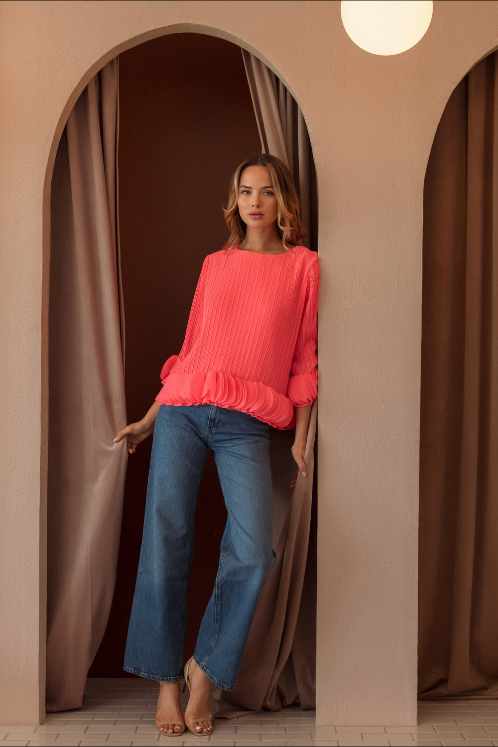 The Joanna Pleated Top