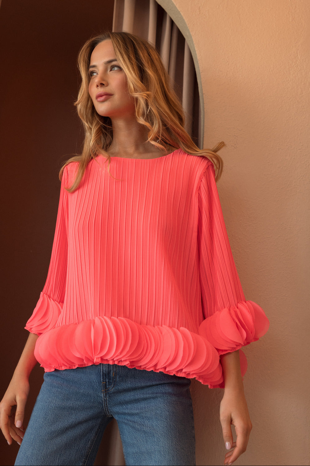 The Joanna Pleated Top