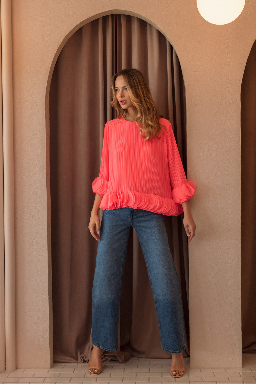 The Joanna Pleated Top