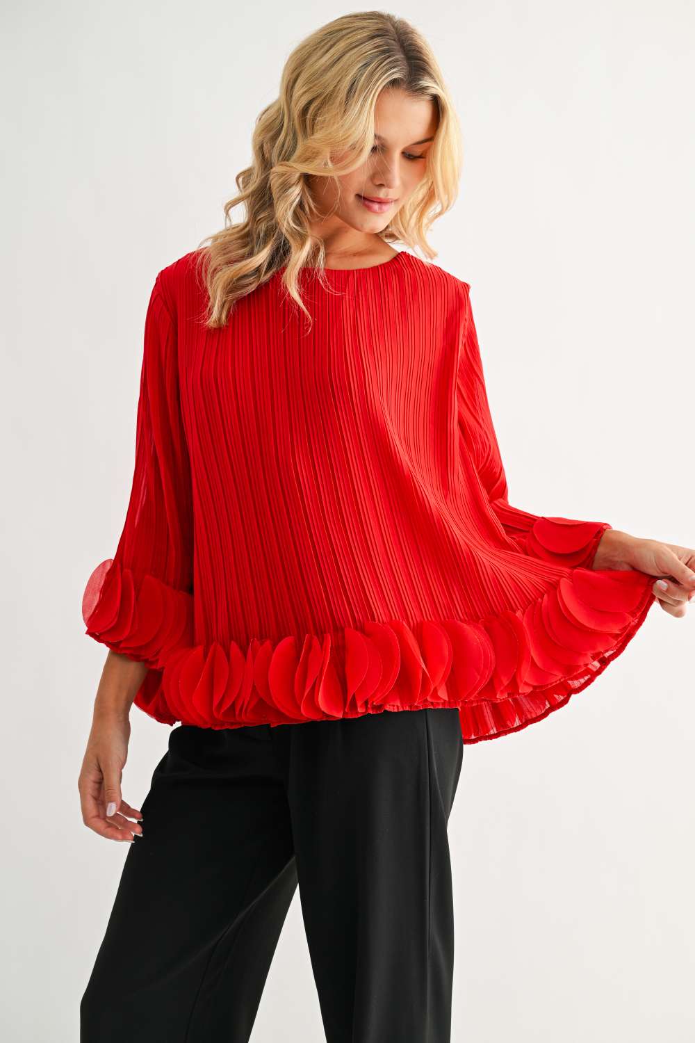 The Joanna Pleated Top