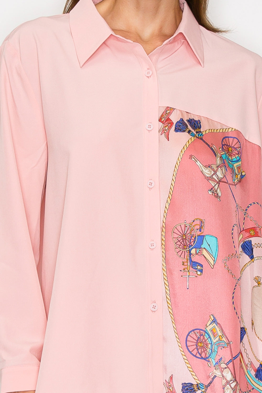 Jess Asymmetric Print Top