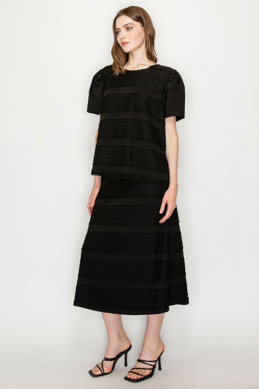 Jalila Textured Knit Skirt