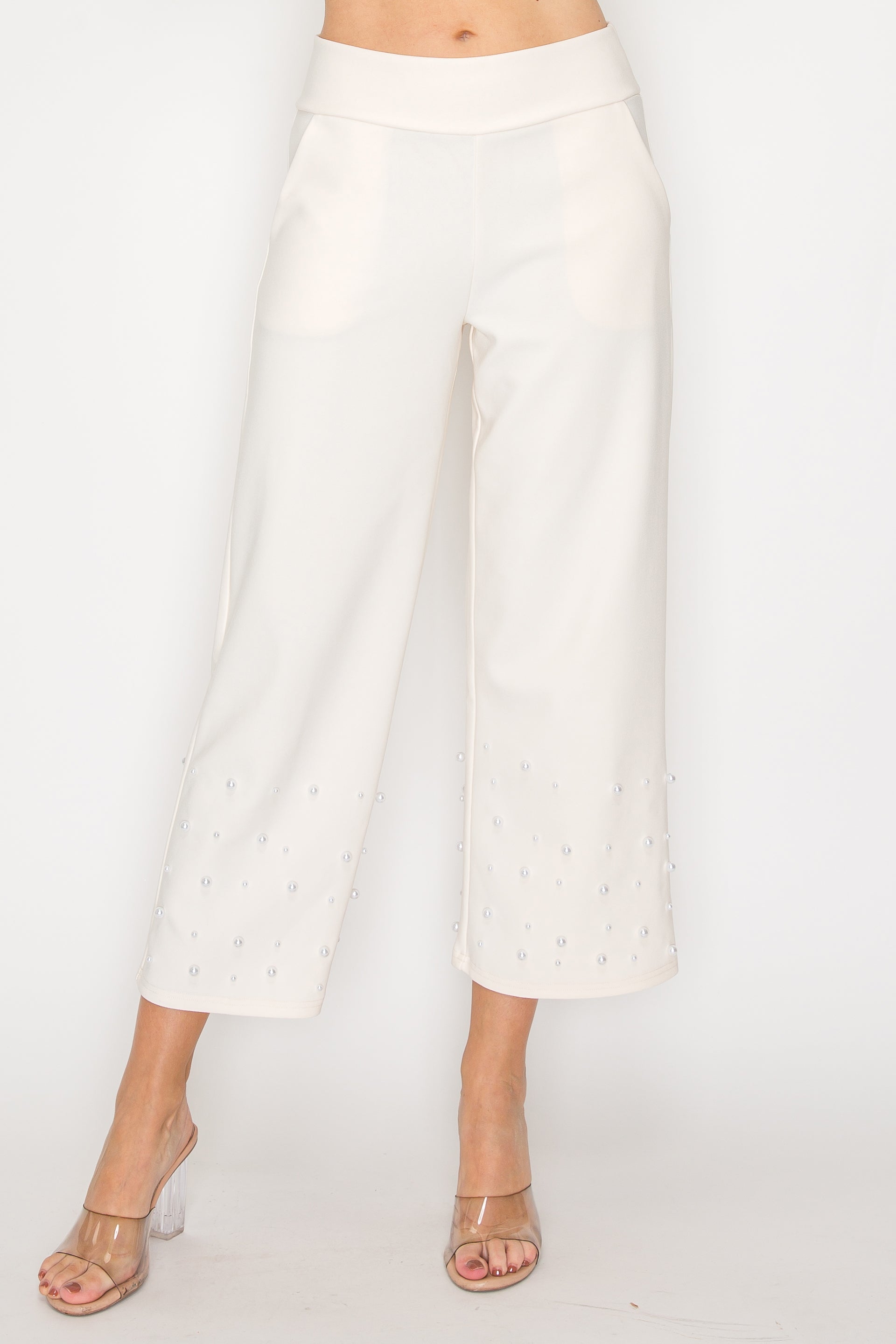 Keziah Stretch Knit Pearl Pant
