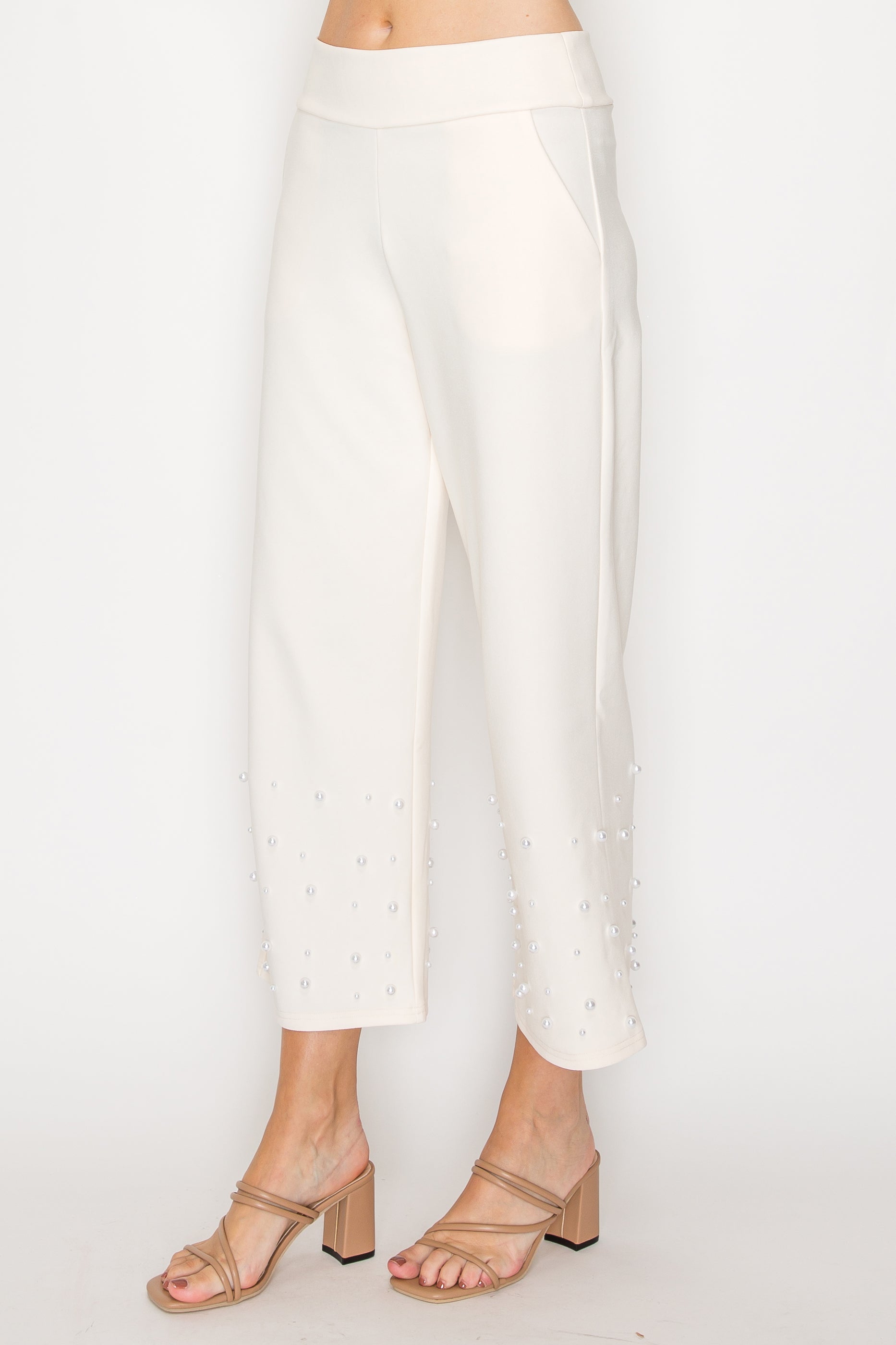 Keziah Stretch Knit Pearl Pant