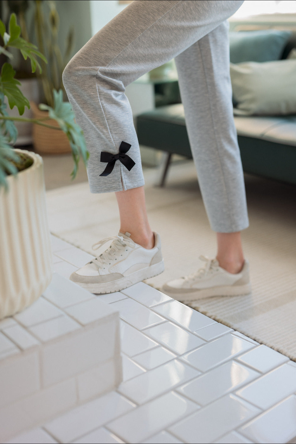 Jelina Knit Pant with Ribbons