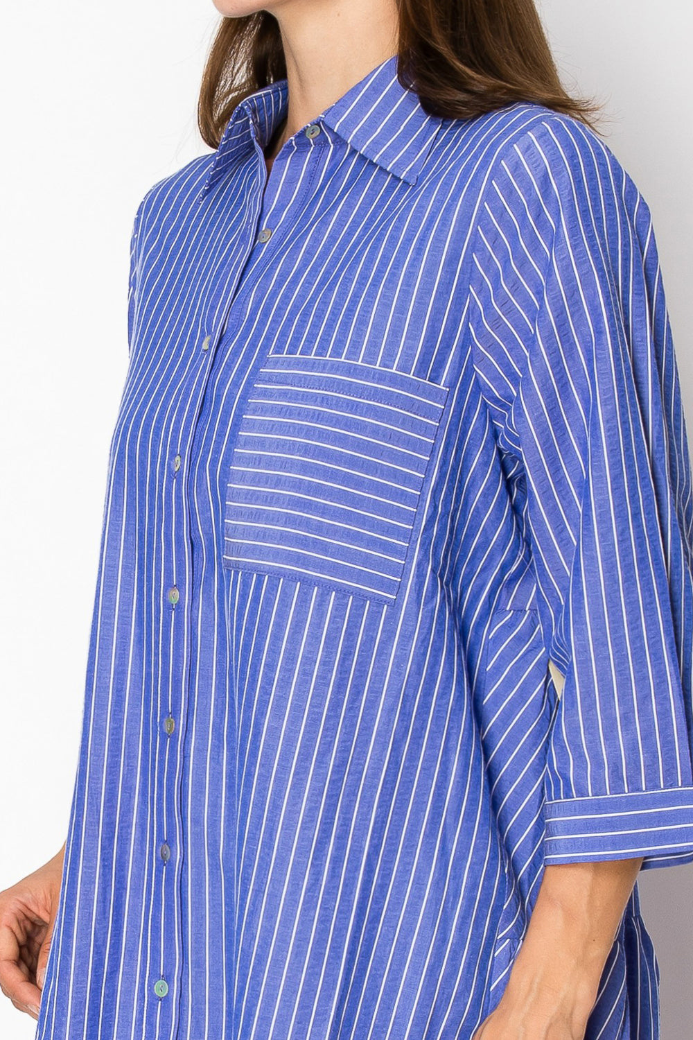 Jaelynn Cotton Pinstripe Dress