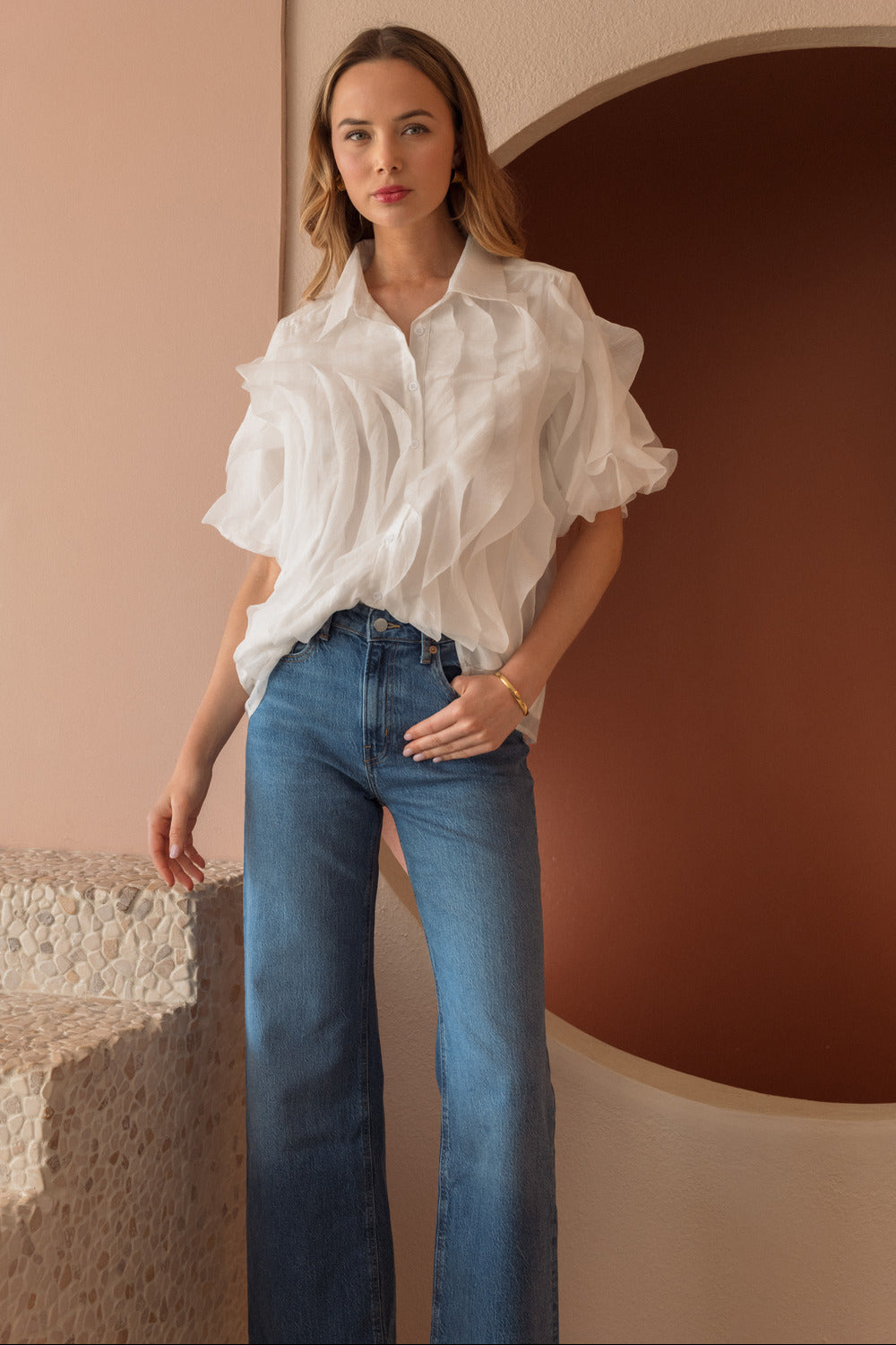 Jhen Ruffled Top