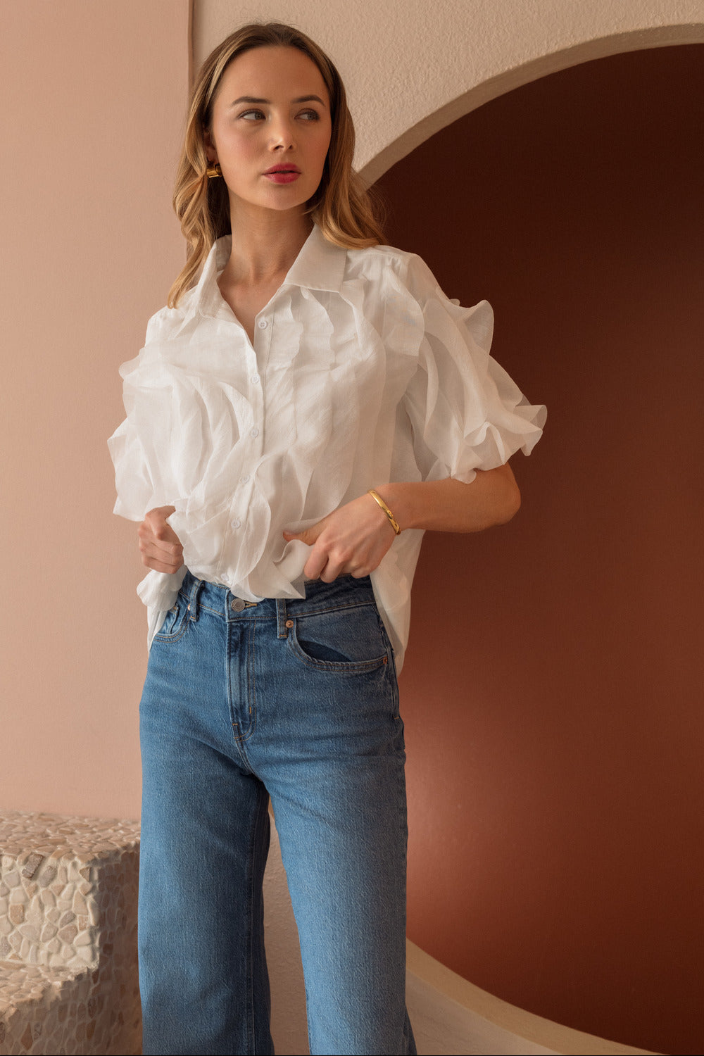 Jhen Ruffled Top