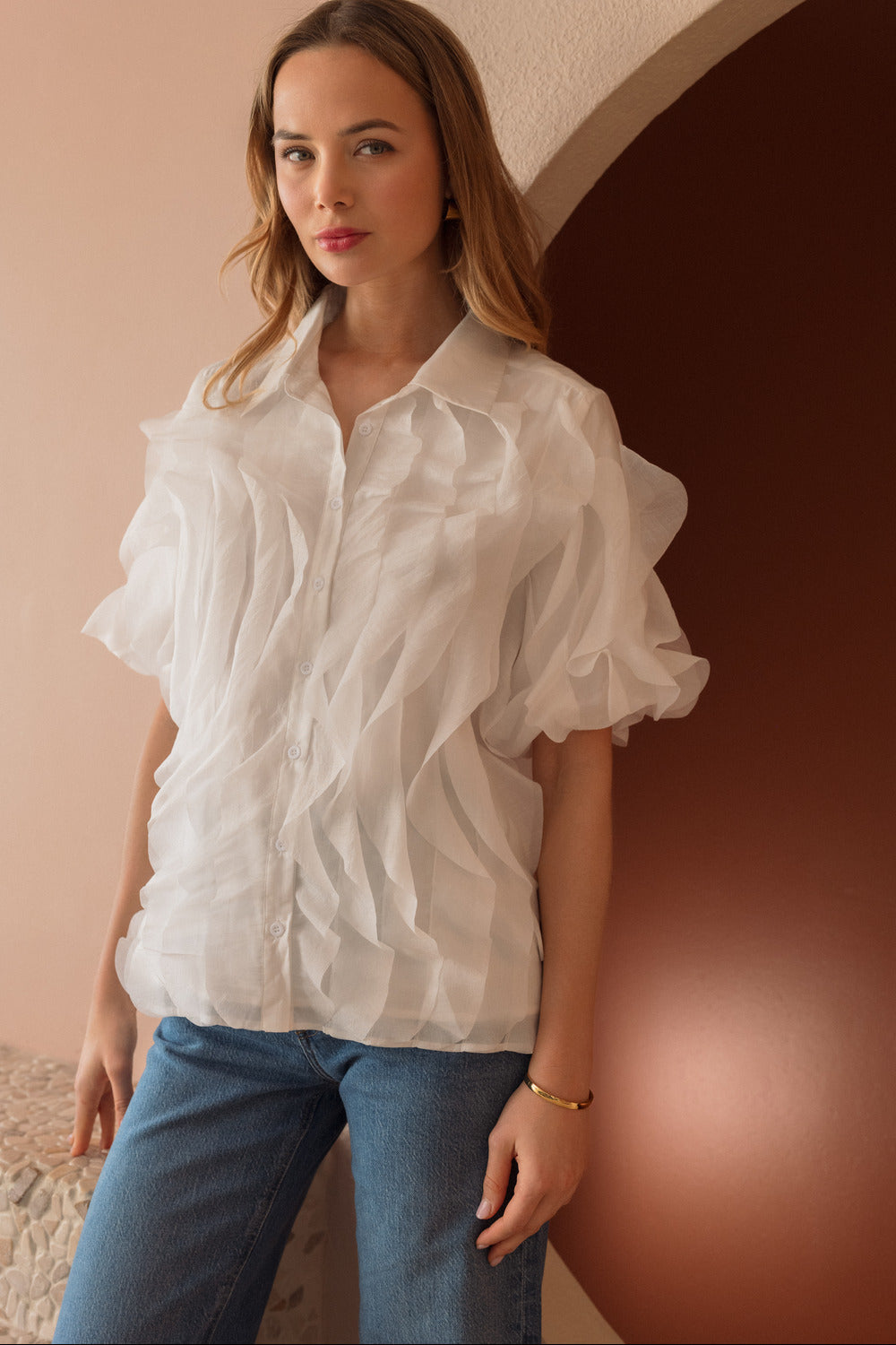 Jhen Ruffled Top