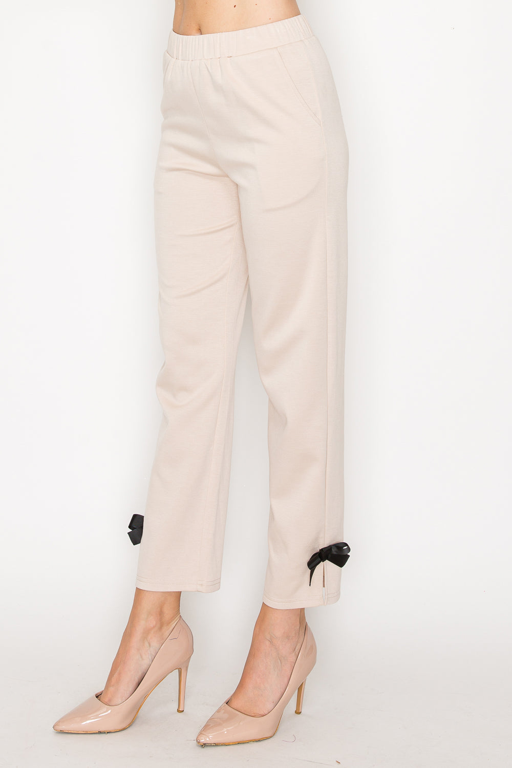 Jelina Knit Pant with Ribbons