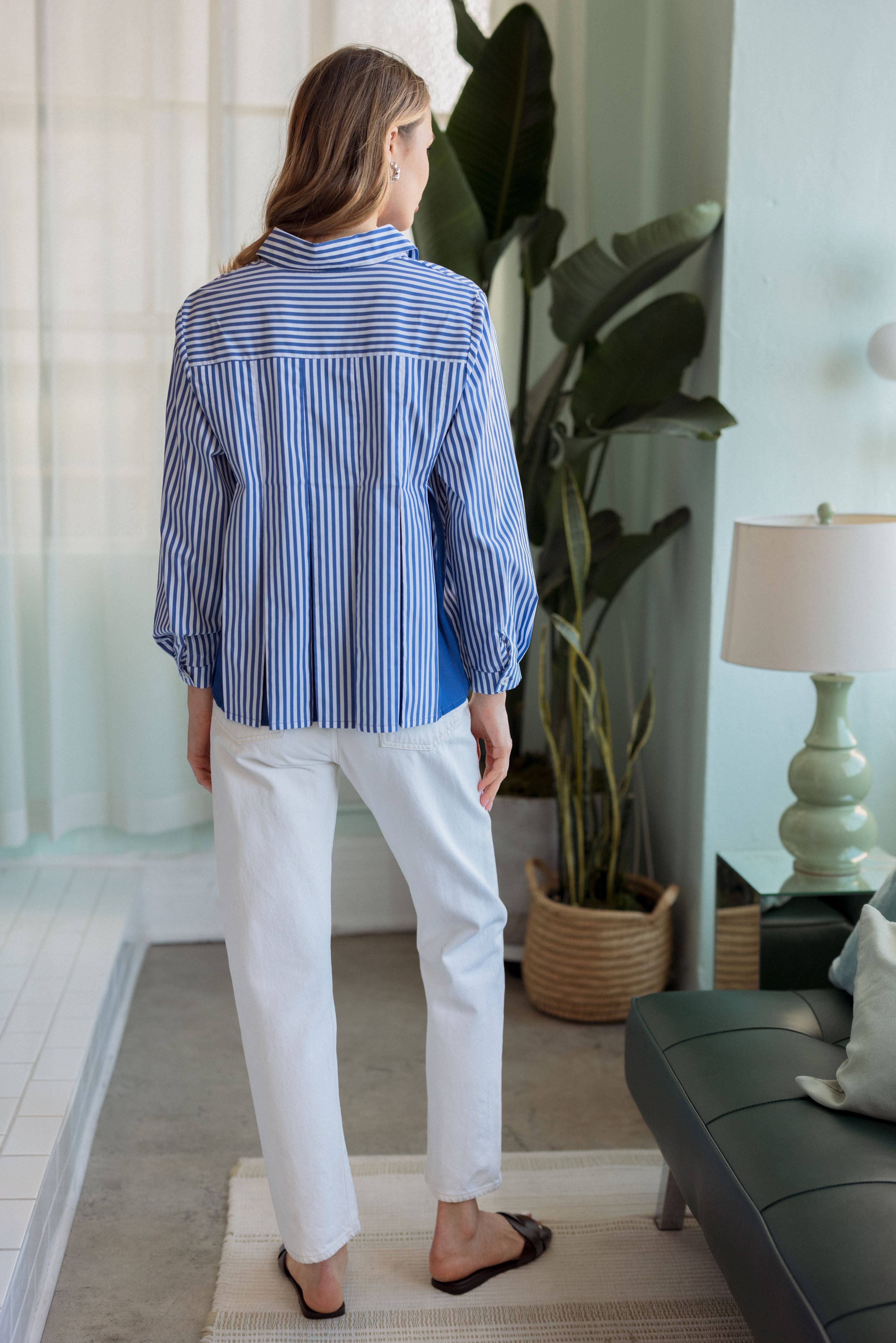 Jenn Shirt with Pleating Details