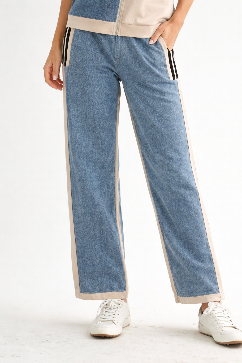 Demi Pant W/ Denim Contrast