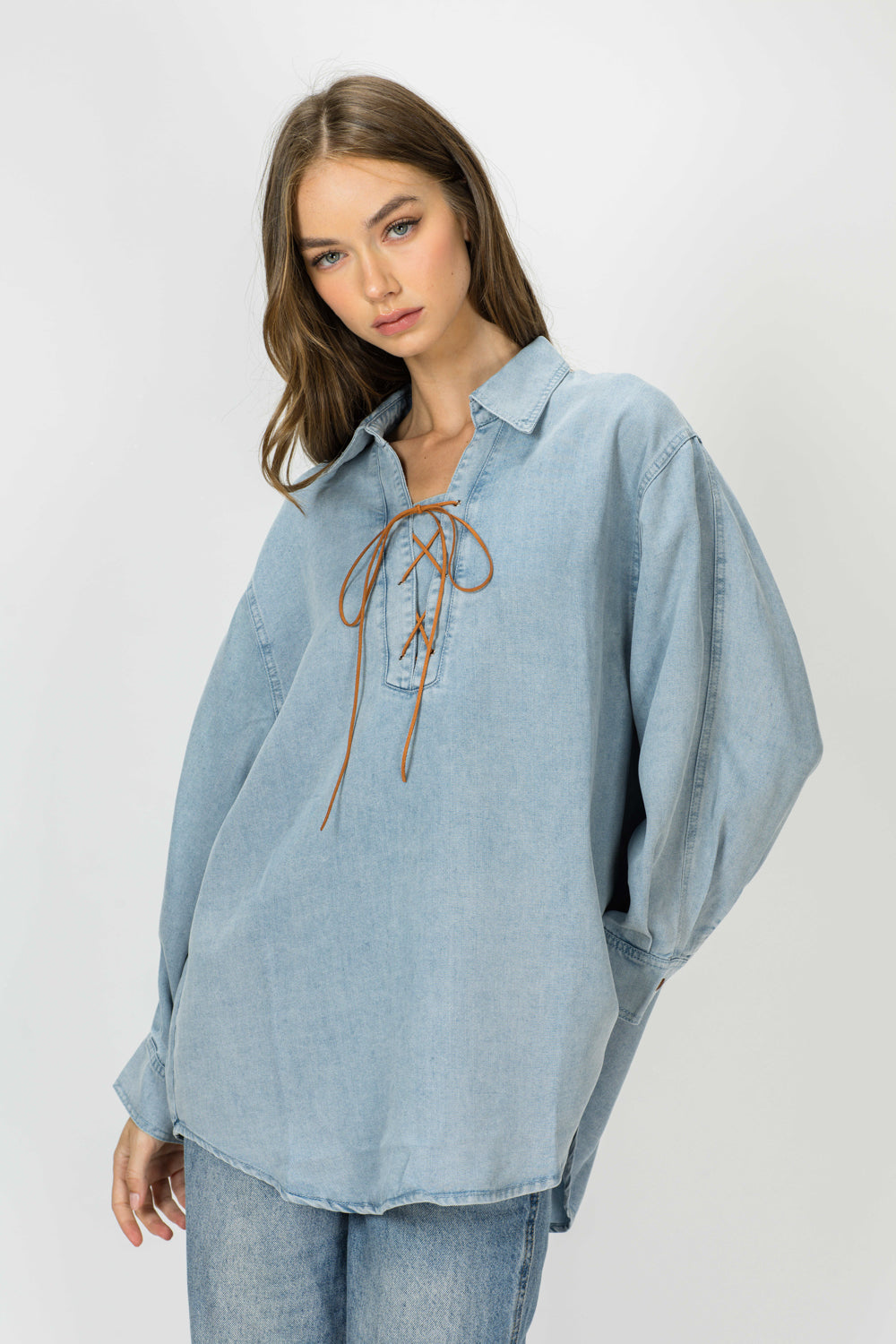 Dakota Tencel Denim Top