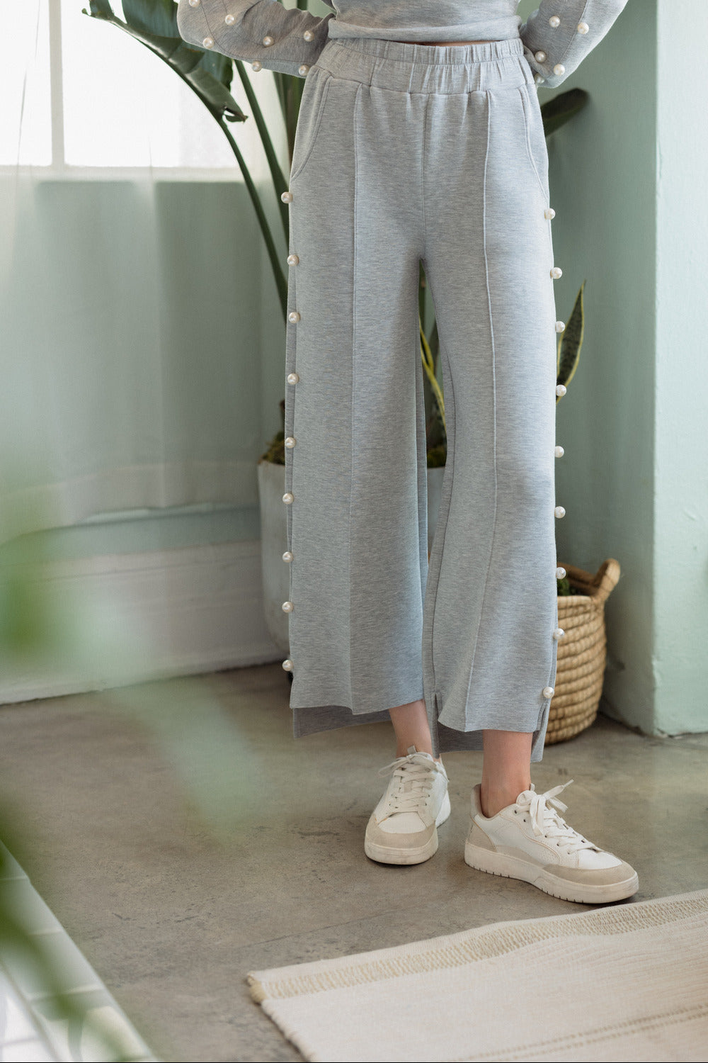 Farrah French Scuba Pearl Pant