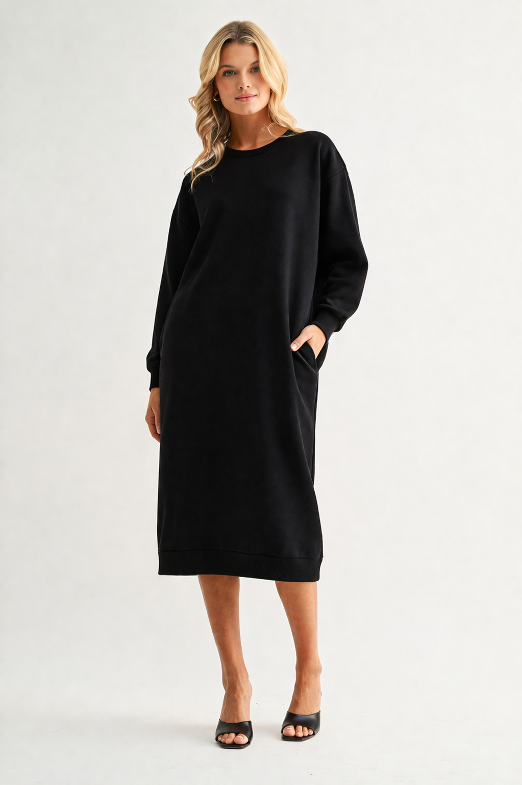 Finna Stretch French Scuba Knit Dress
