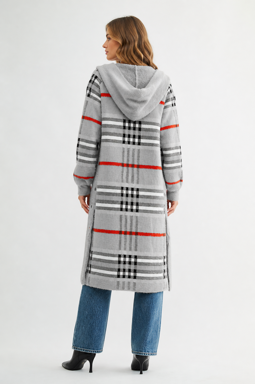 Sonnai Sweater Brushed Knitted Coat