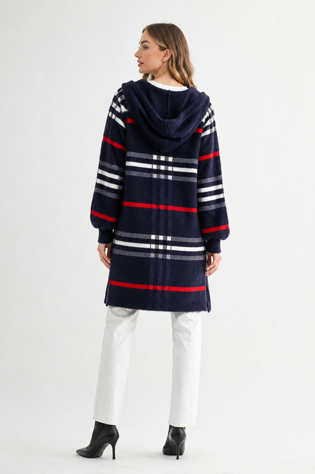 Sonnai Sweater Brushed Knitted Coat