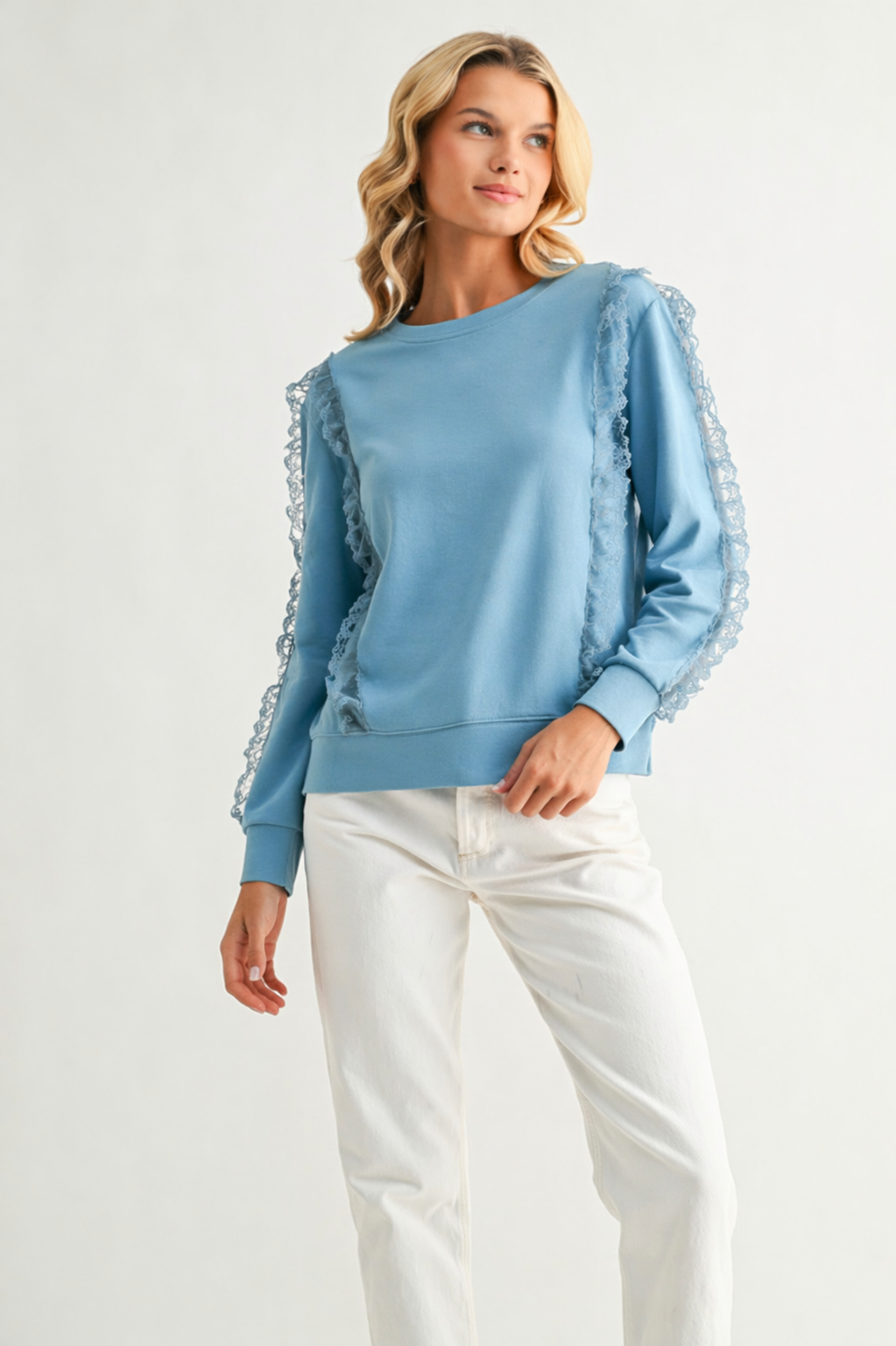 Rachela Stretch Pointe Knit with Lace