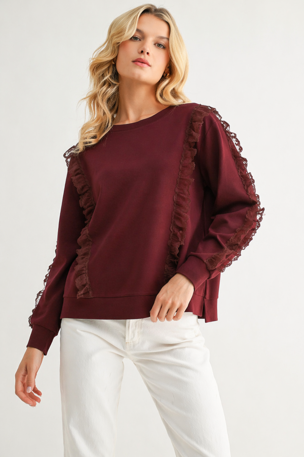 Rachela Stretch Pointe Knit with Lace