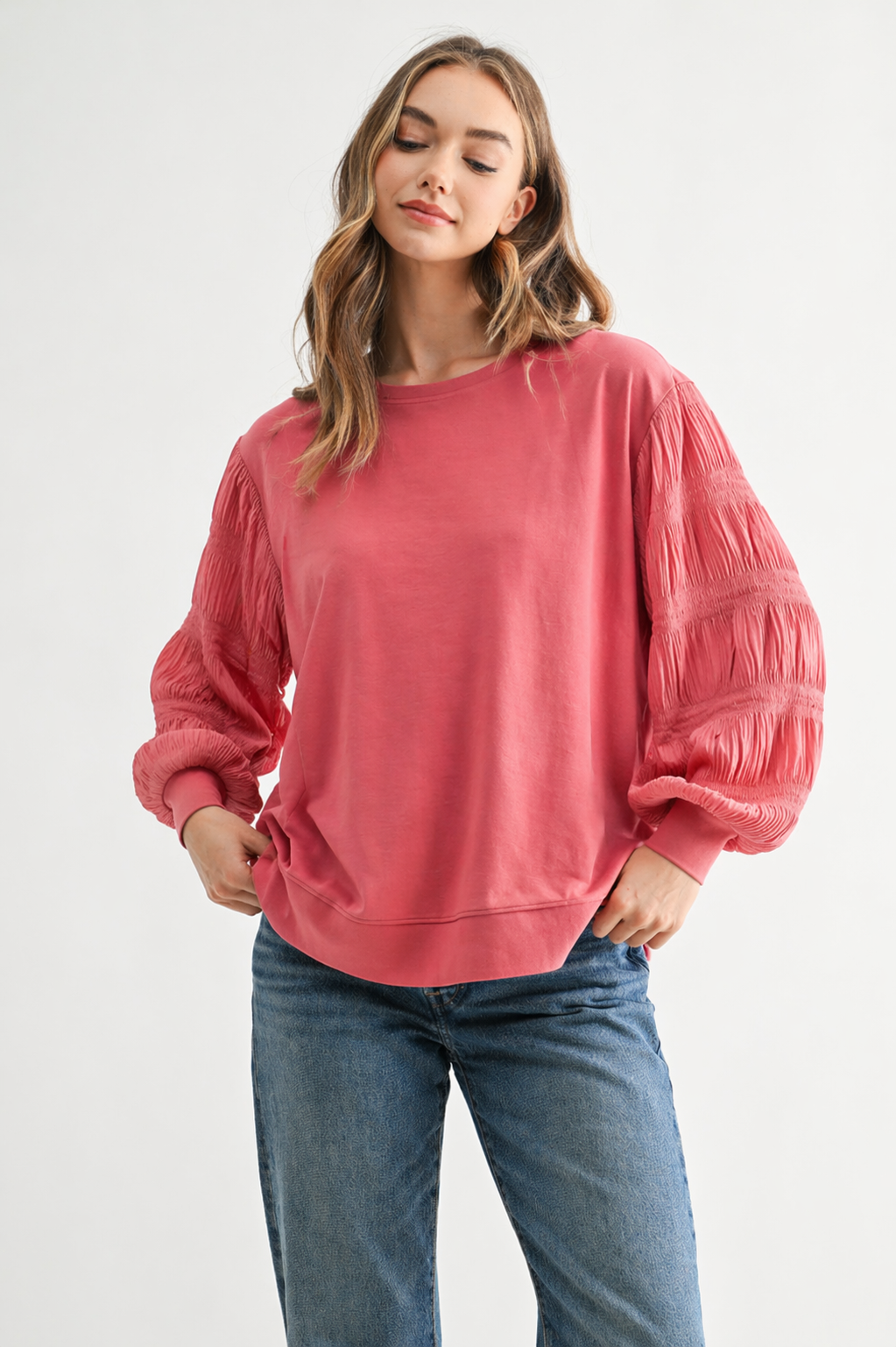 Radana Stretch Pointe Knit Top