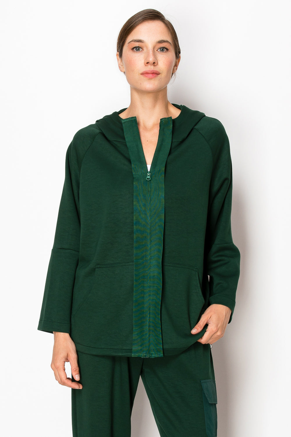 Kari Pointe Knit Hoodie Jacket
