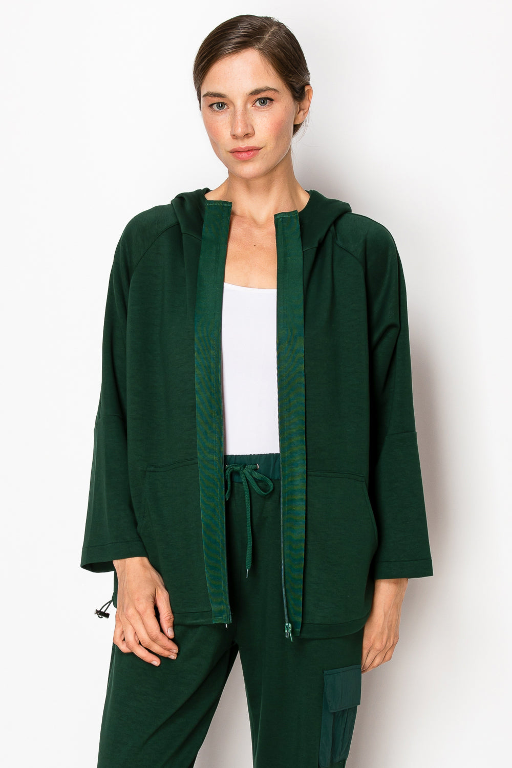 Kari Pointe Knit Hoodie Jacket