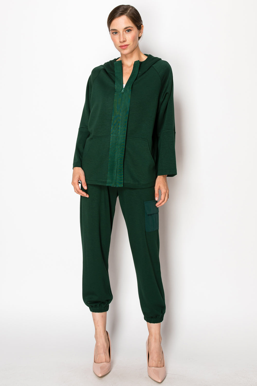 Kari Pointe Knit Hoodie Jacket