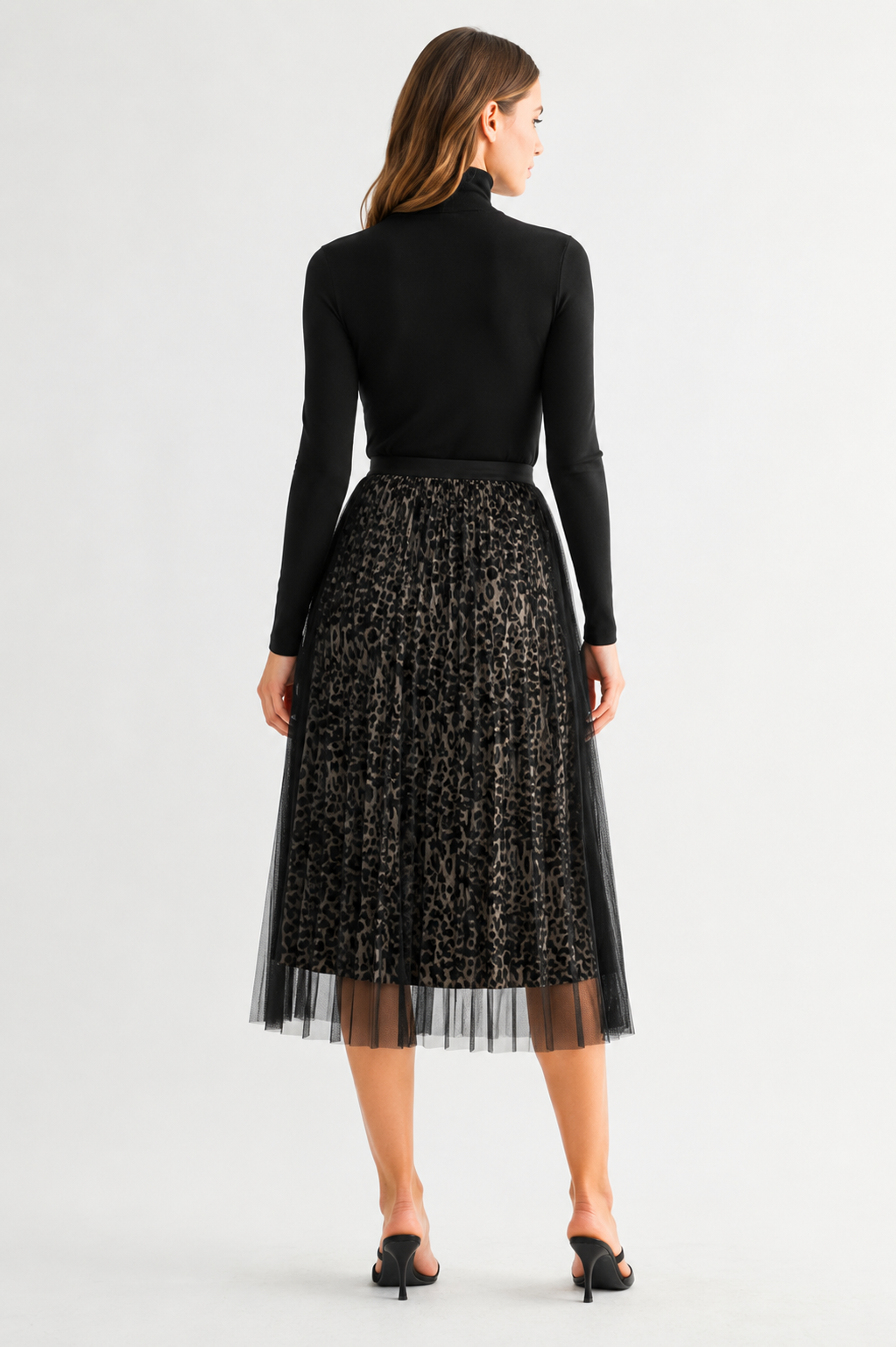 Winnai Chiffon Pleated Skirt