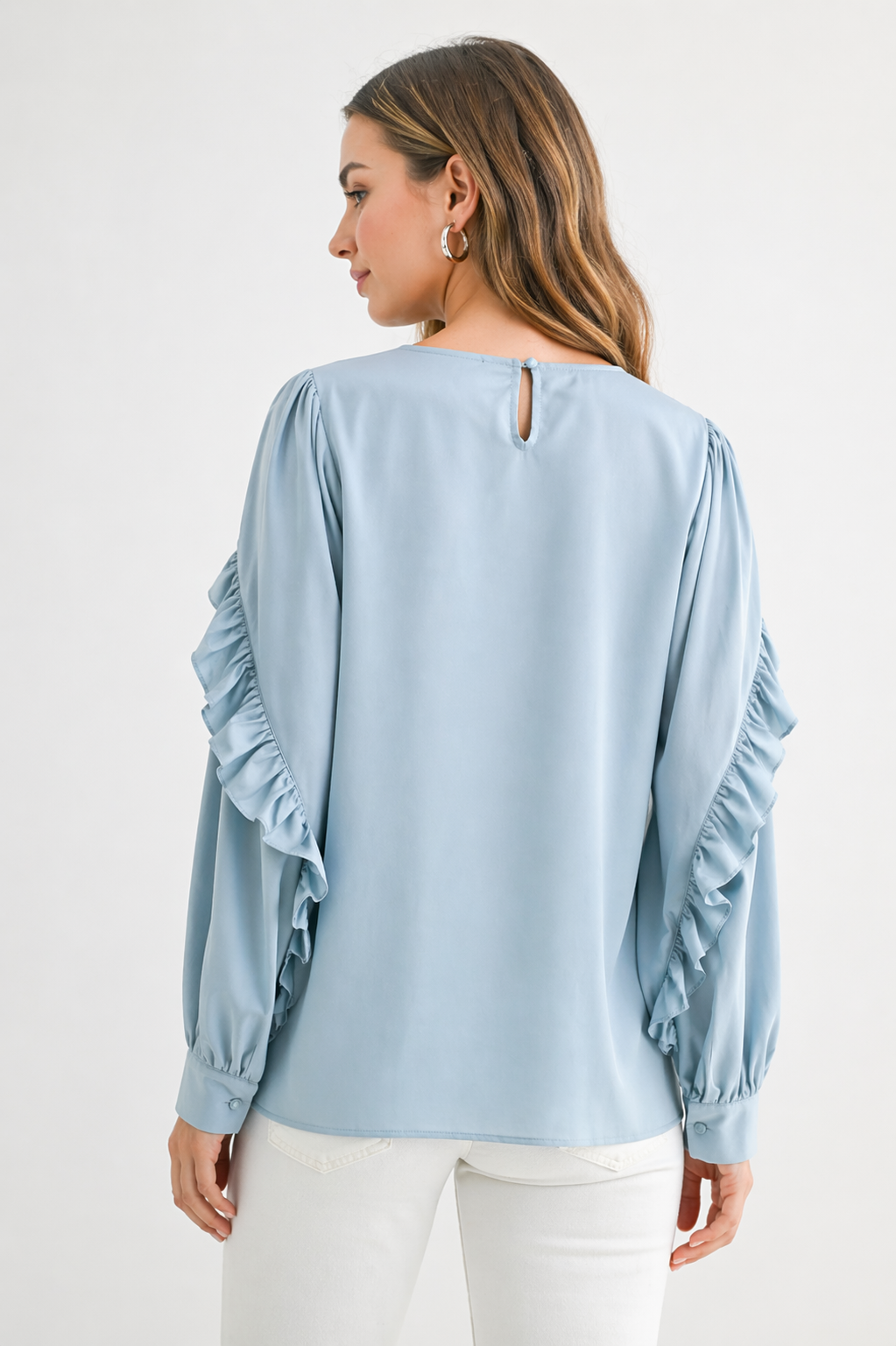 Wanda Woven Ruffled Top