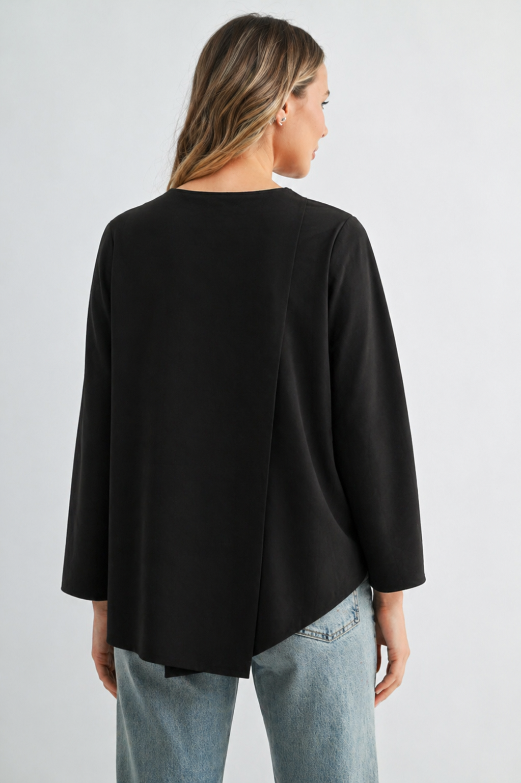 Kailla Stretch Crepe Knit Top