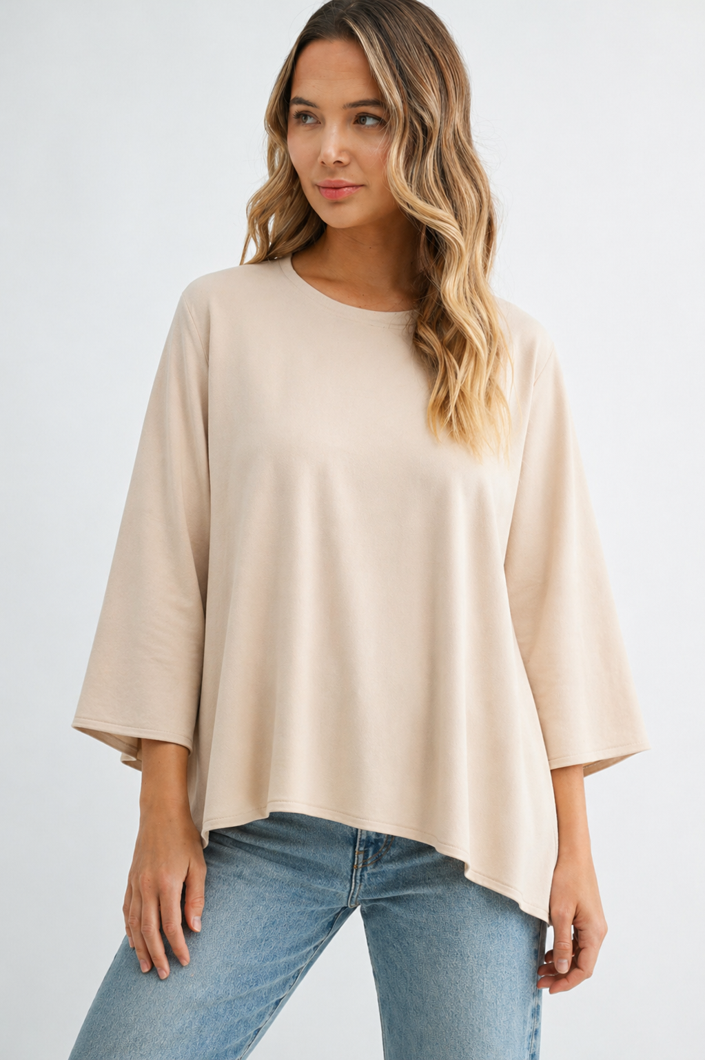 Kailla Stretch Crepe Knit Top